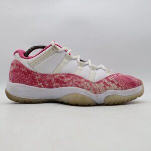 Nike Air Jordan 11 Low Retro XI Pink Snakeskin Women's US Size 11 AH7860-106